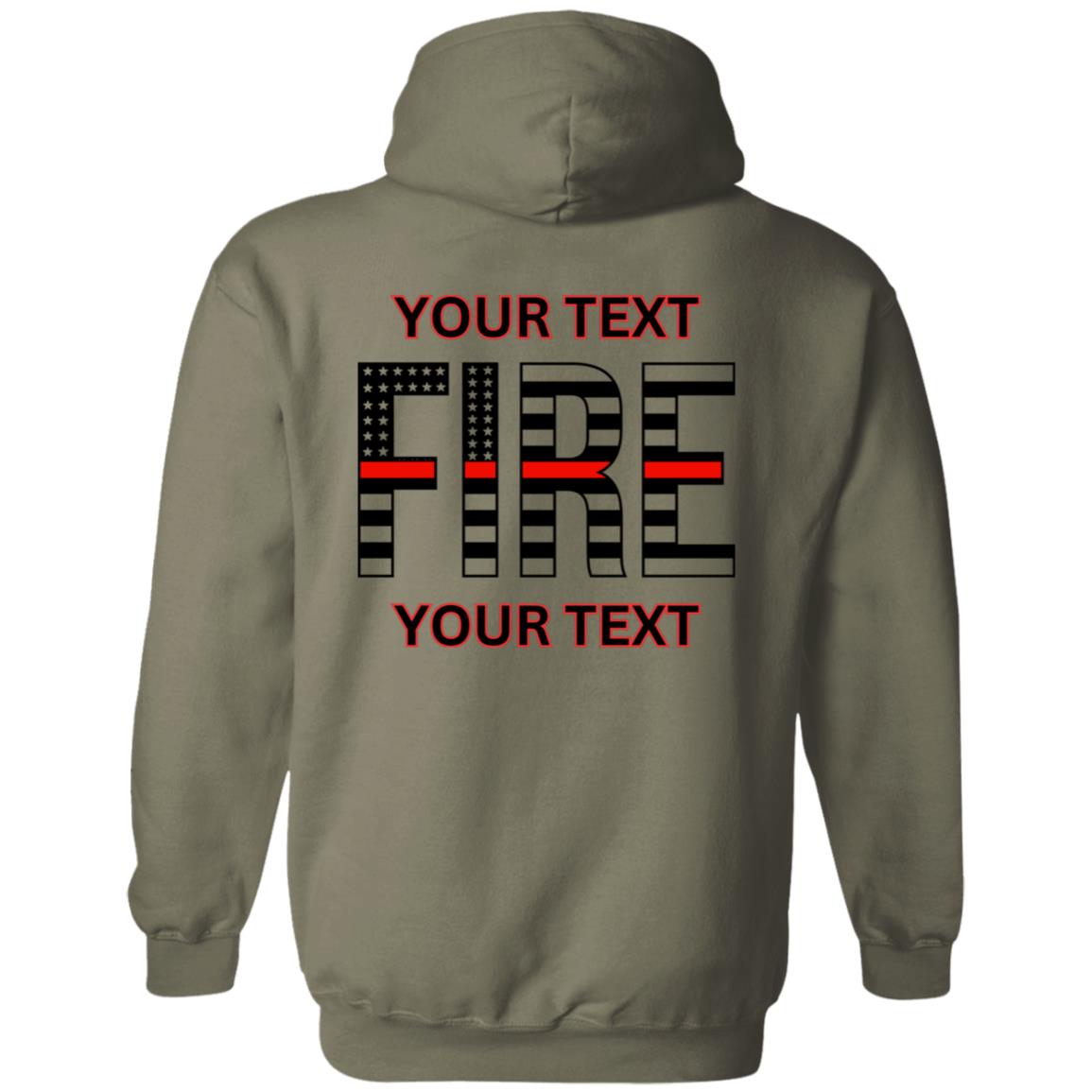 Custom Fire Dept Hoodie