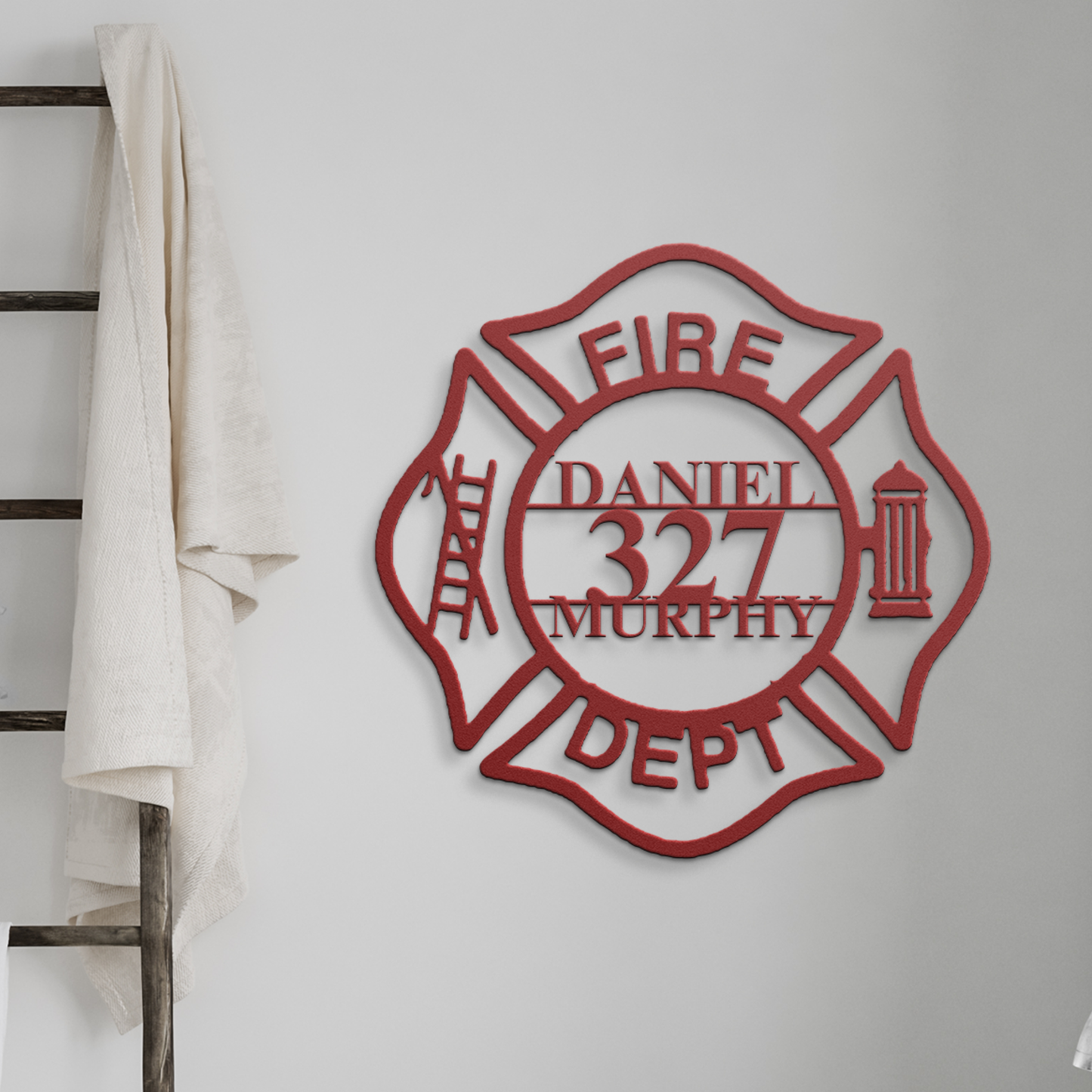 Custom Firefighter Metal Sign