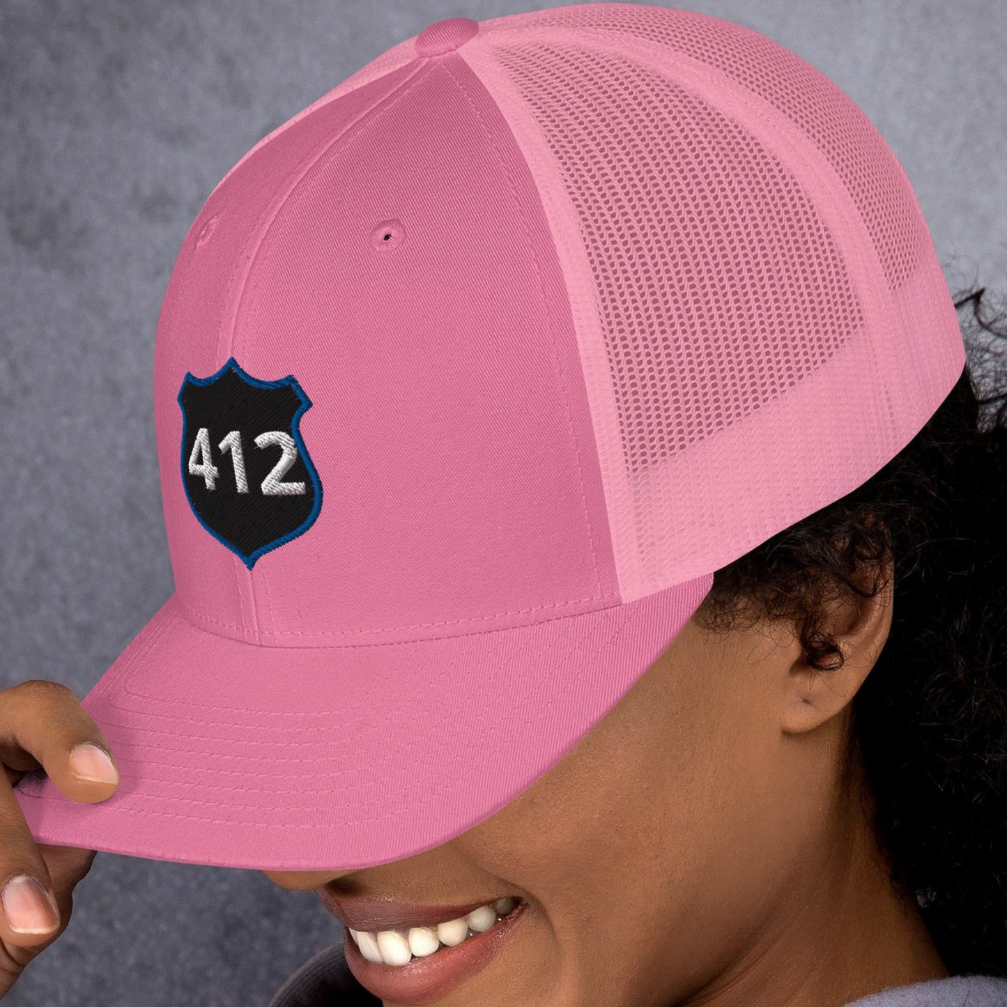 Custom Police Badge Number Trucker Cap