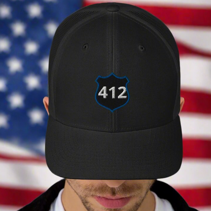 Custom Police Badge Number Trucker Cap