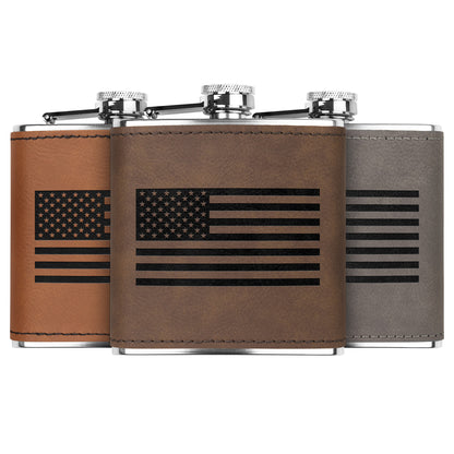 American Flag Flask
