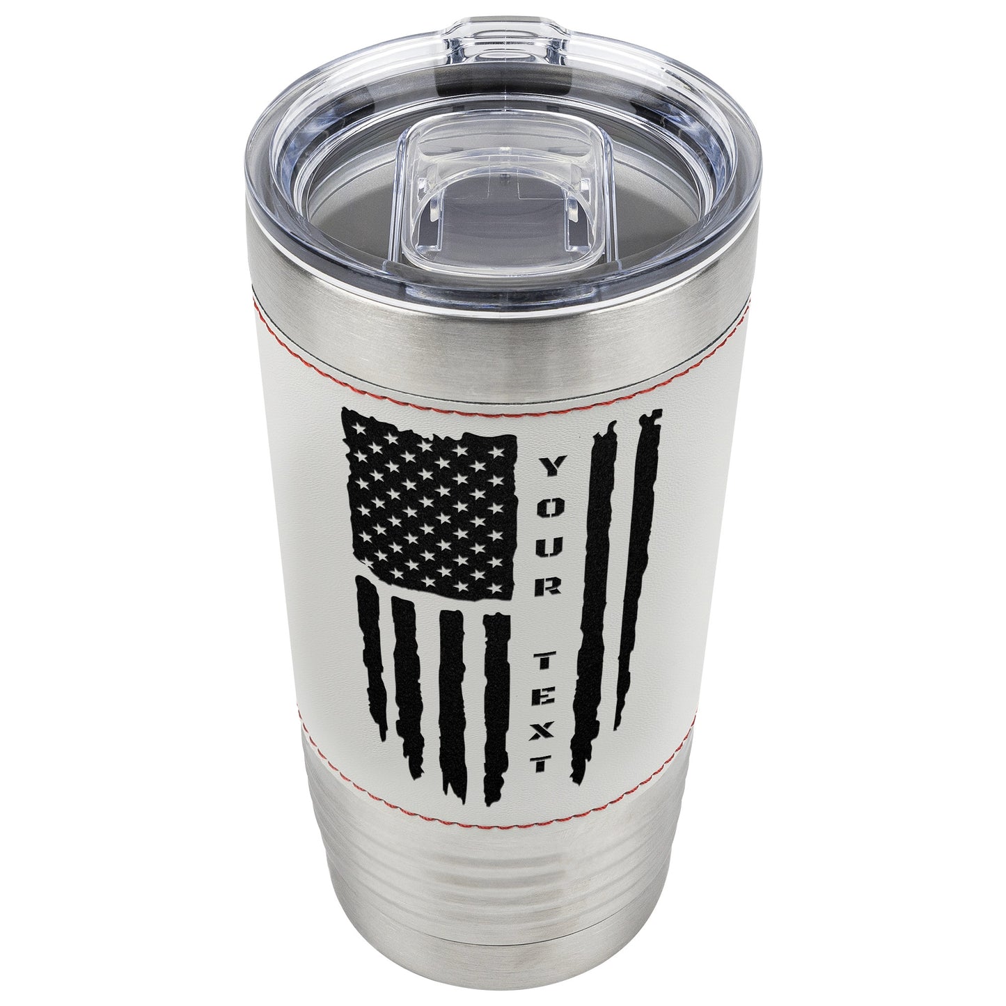Custom Baseball American Flag Tumbler