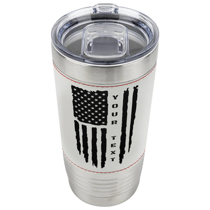 Custom Baseball American Flag Tumbler
