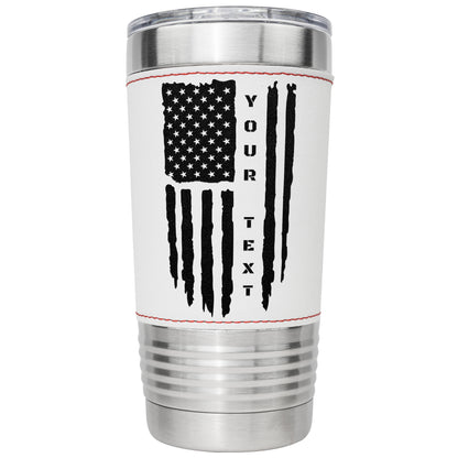 Custom Baseball American Flag Tumbler