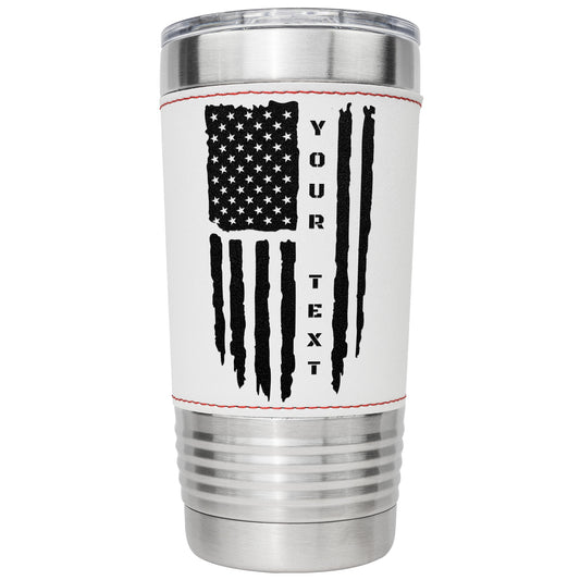 Custom Baseball American Flag Tumbler