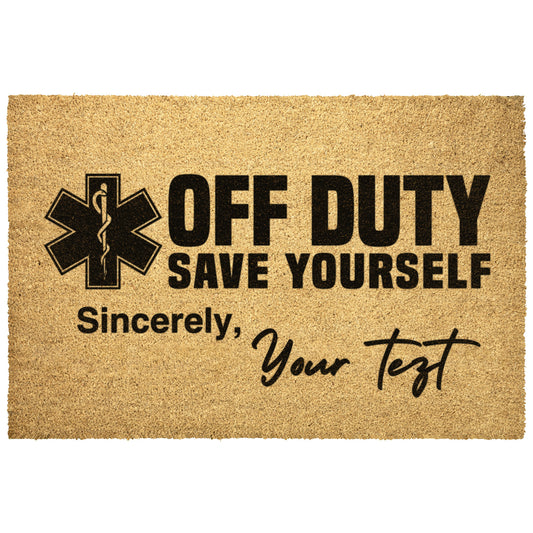 Custom EMS Signed Coir Doormat