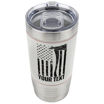 Custom Firefighter Baseball Axe Tumbler