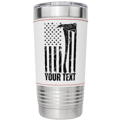 Custom Firefighter Baseball Axe Tumbler