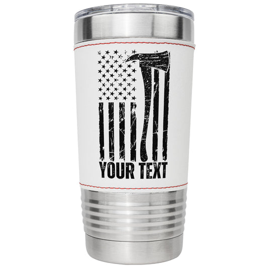Custom Firefighter Baseball Axe Tumbler