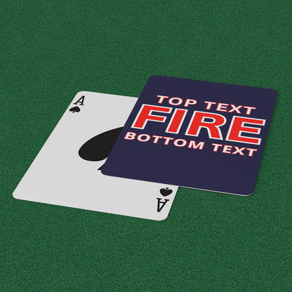 Custom Firefighter Deck Of Cards