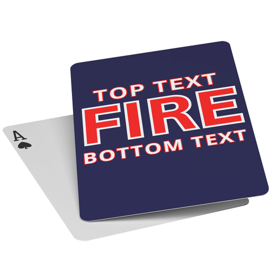 Custom Firefighter Deck Of Cards