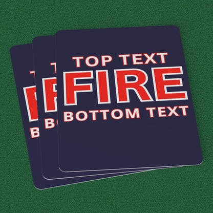 Custom Firefighter Deck Of Cards