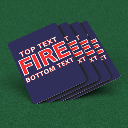Custom Firefighter Deck Of Cards