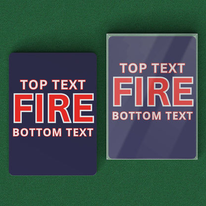 Custom Firefighter Deck Of Cards