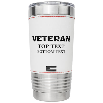Custom Veteran Baseball Tumbler A