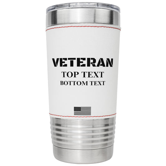 Custom Veteran Baseball Tumbler A