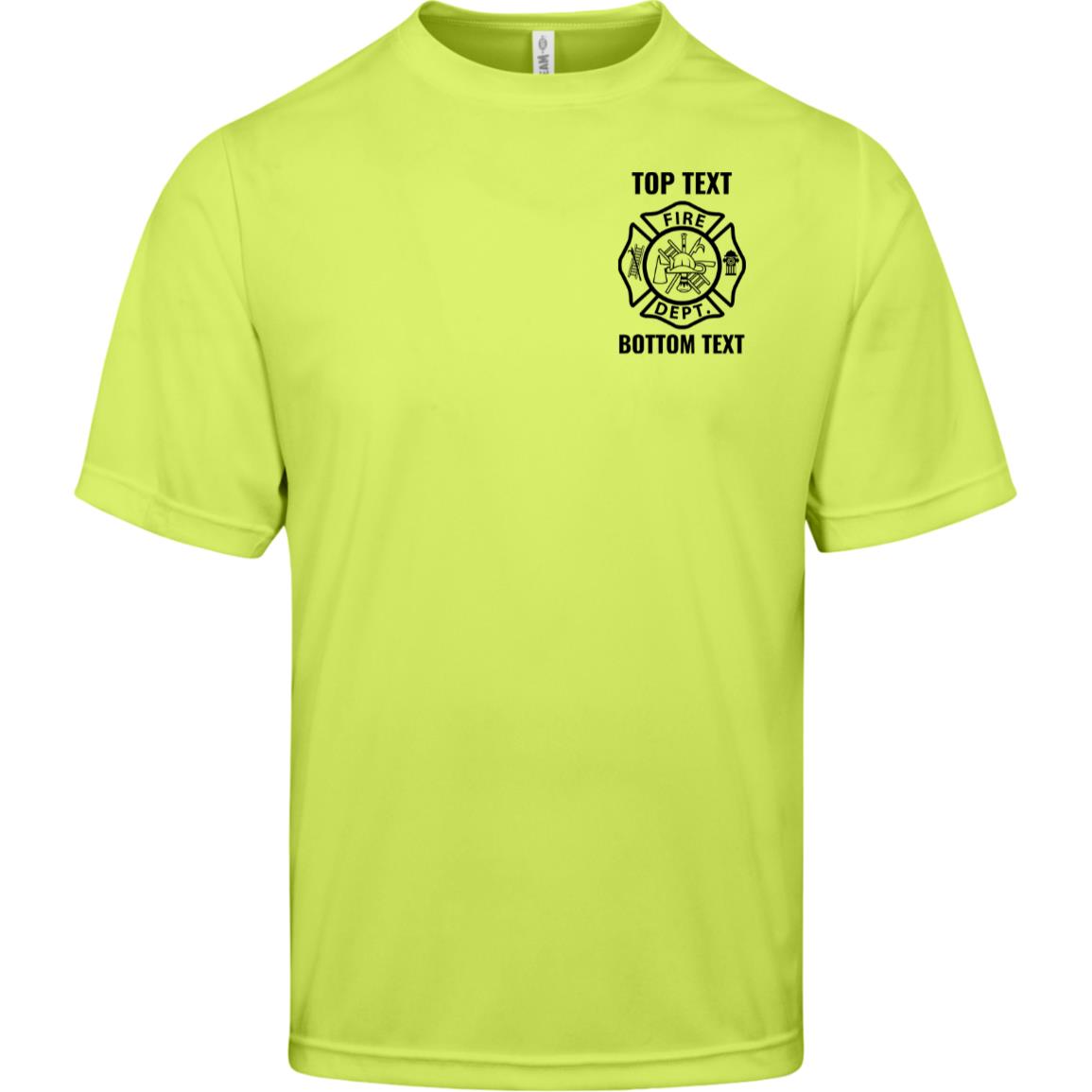 Custom Fire Moisture Wicking T-Shirt