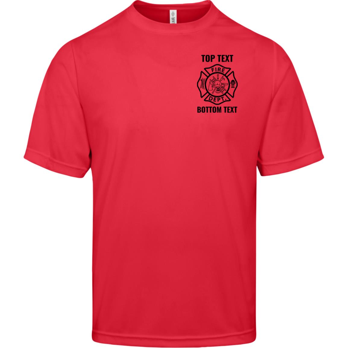 Custom Fire Moisture Wicking T-Shirt