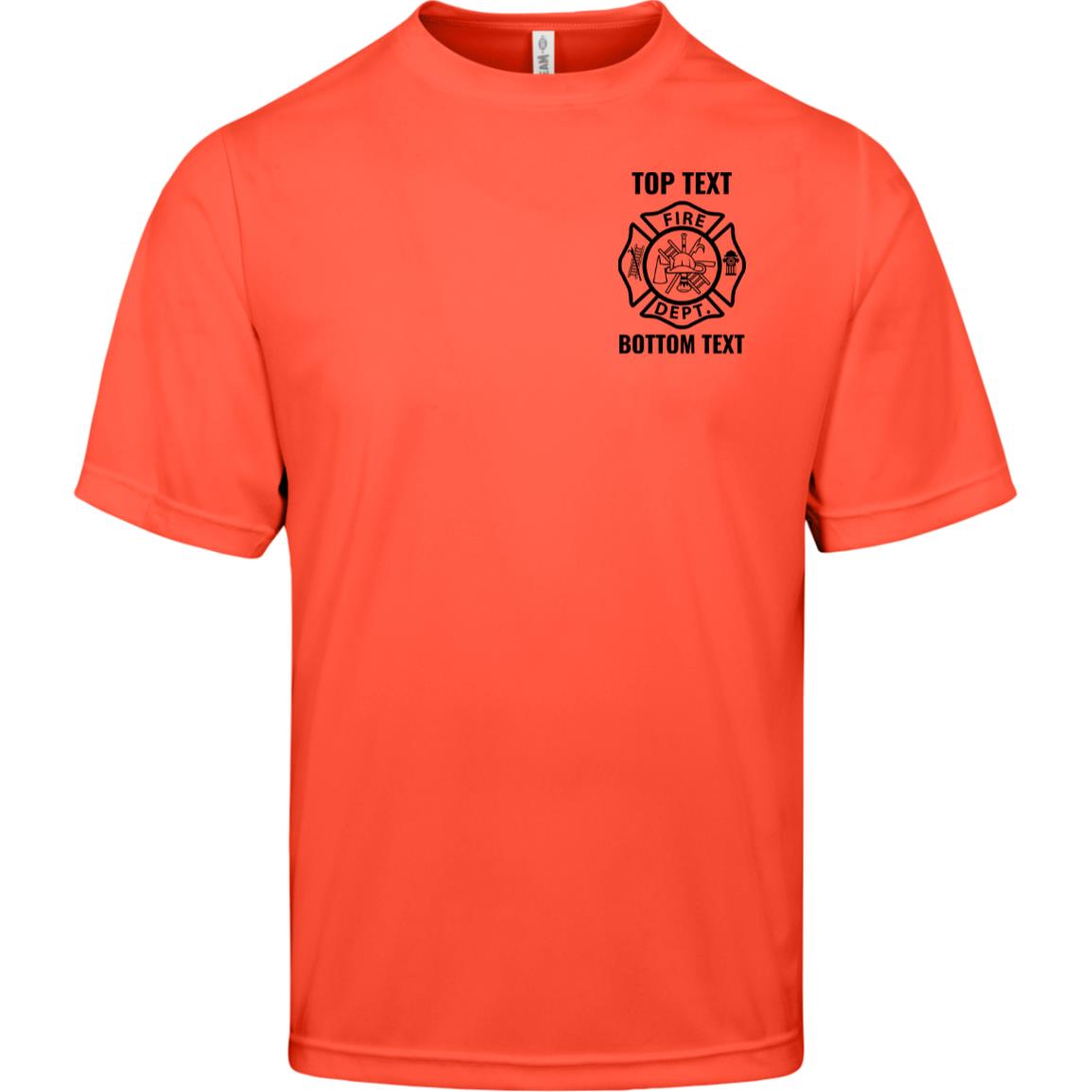 Custom Fire Moisture Wicking T-Shirt