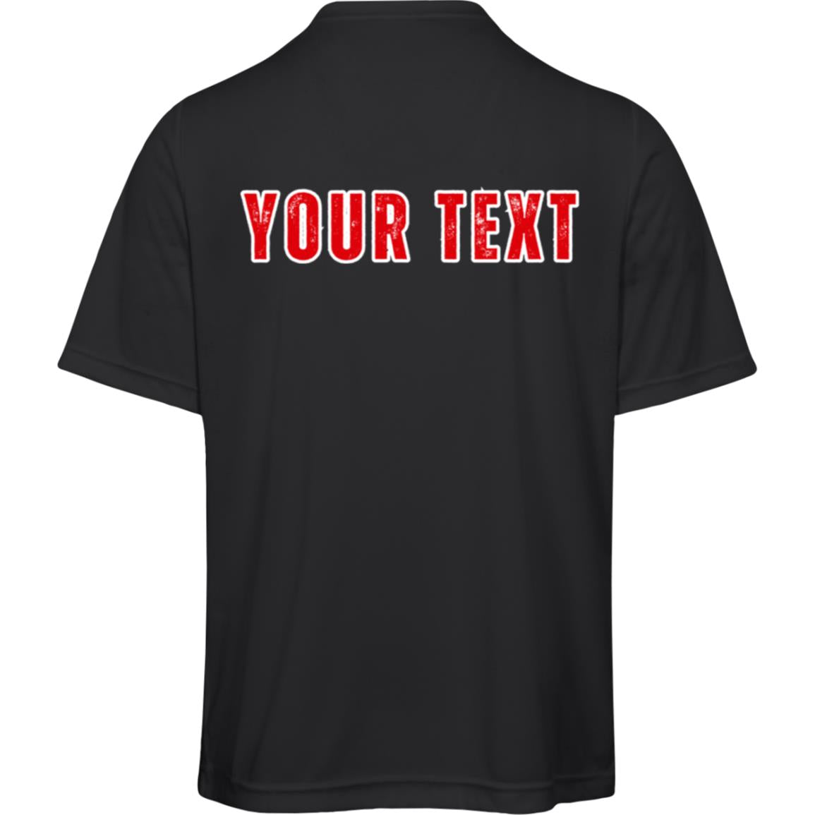 Custom Red Line Moisture Wicking T-Shirt