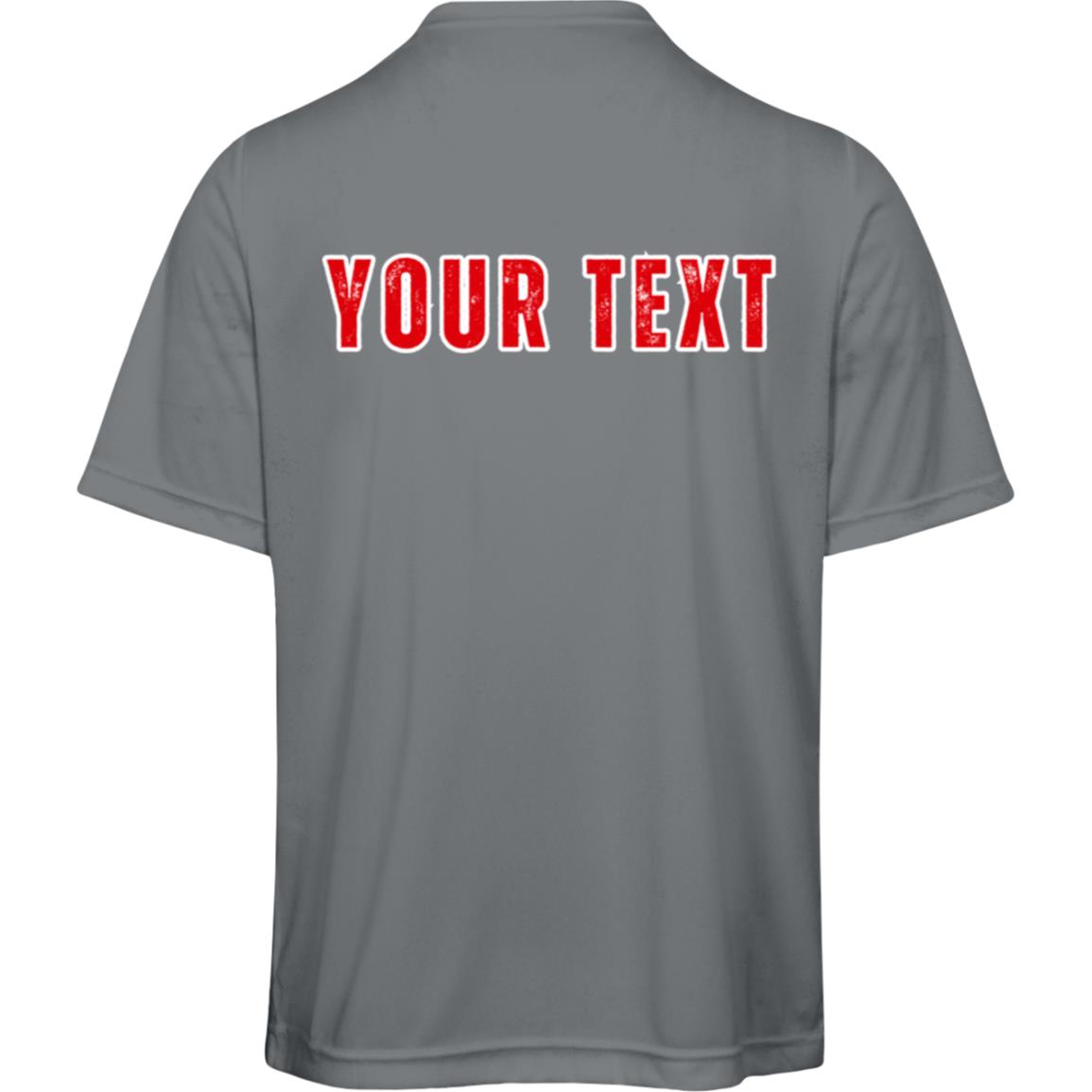 Custom Red Line Moisture Wicking T-Shirt