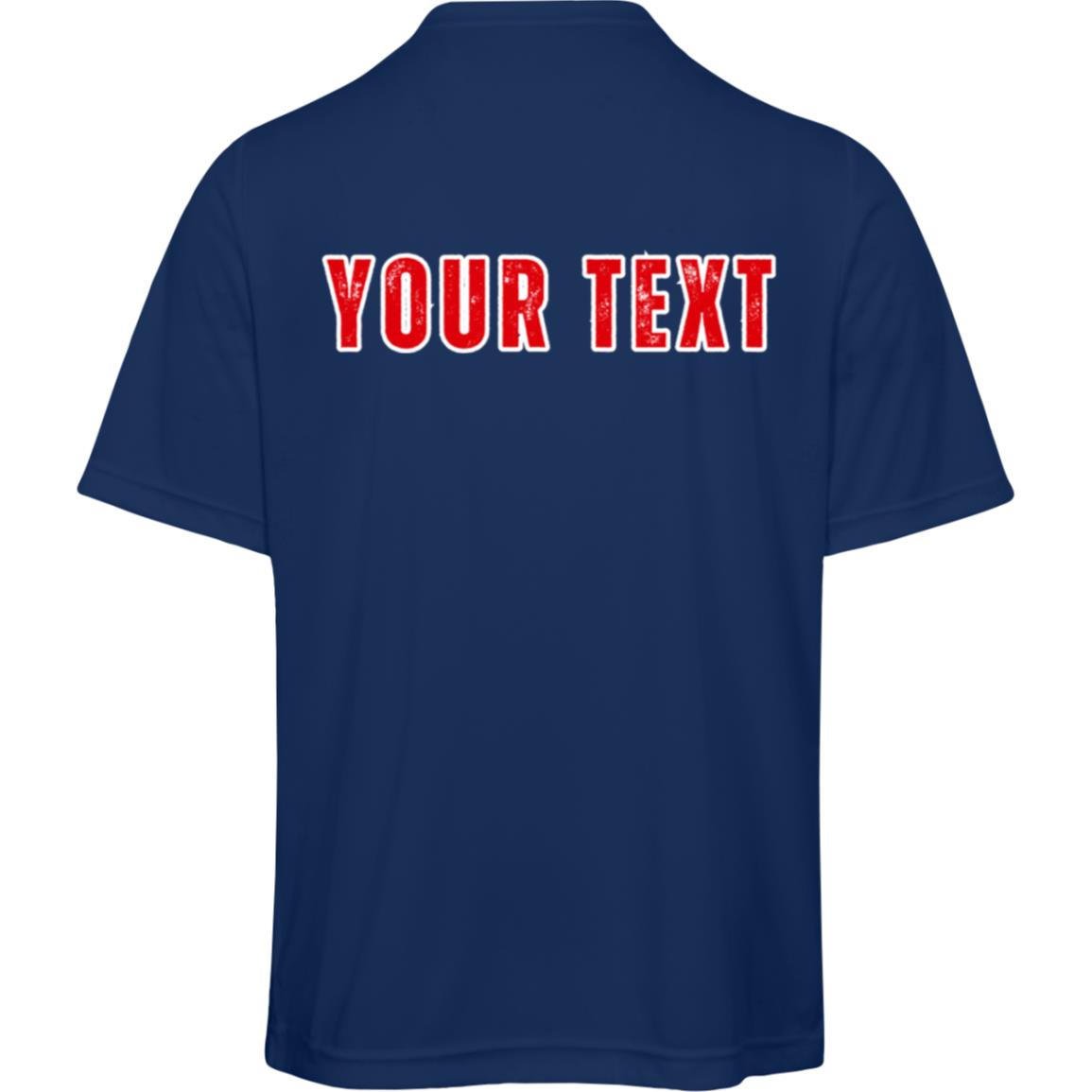 Custom Red Line Moisture Wicking T-Shirt