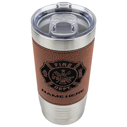 Firefighter Football Fan Tumbler