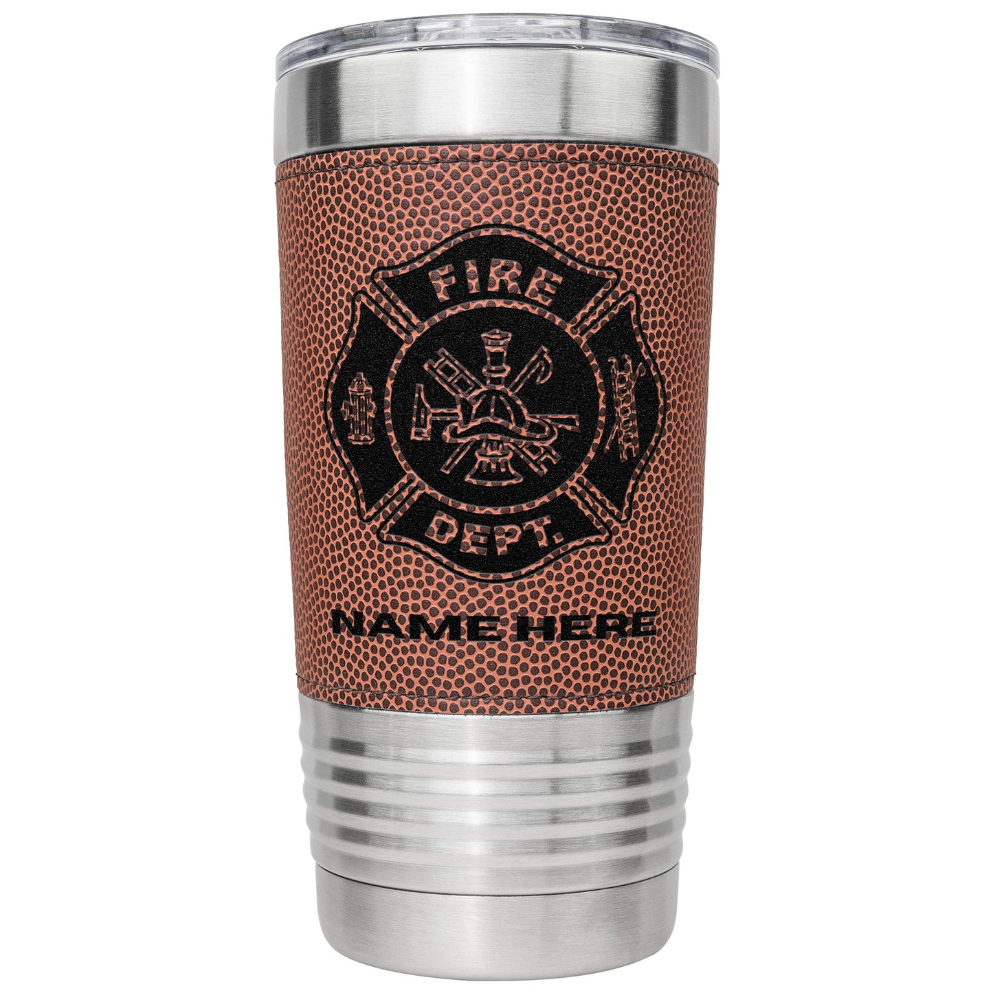 Firefighter Football Fan Tumbler
