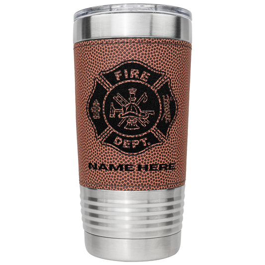 Firefighter Football Fan Tumbler