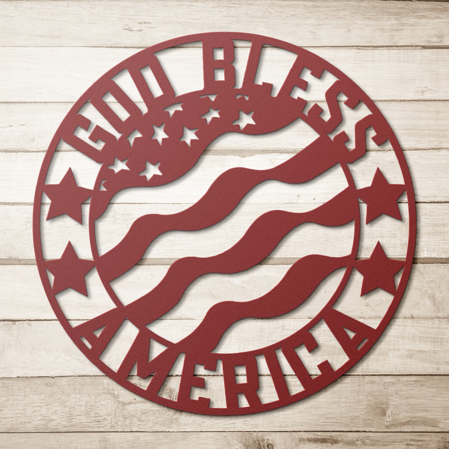 God Bless America Metal Sign