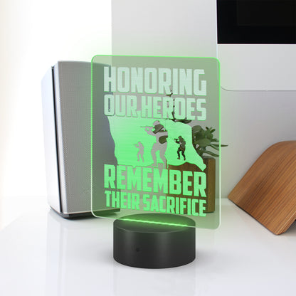 Honoring Their Sacrifice LED Sign