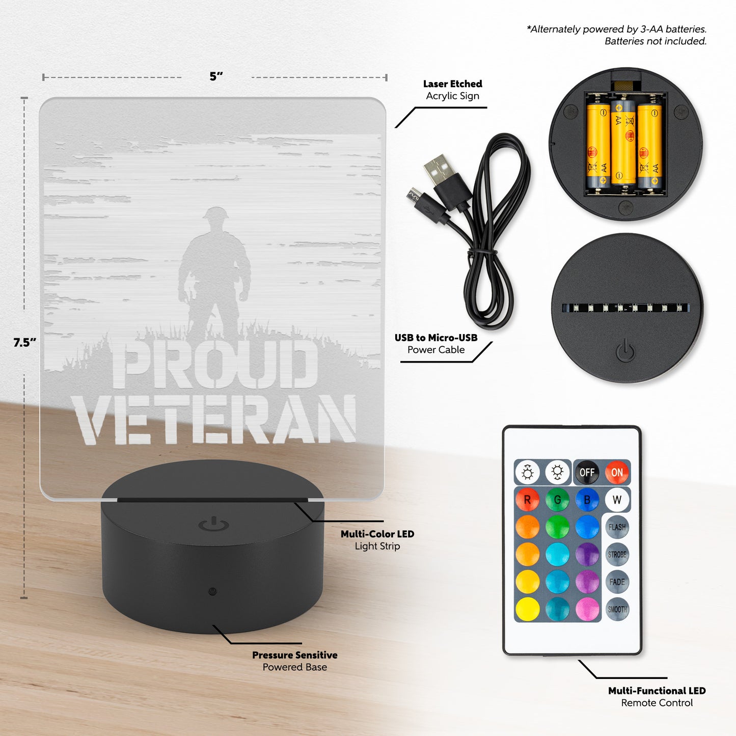 Proud Veteran LED Sign
