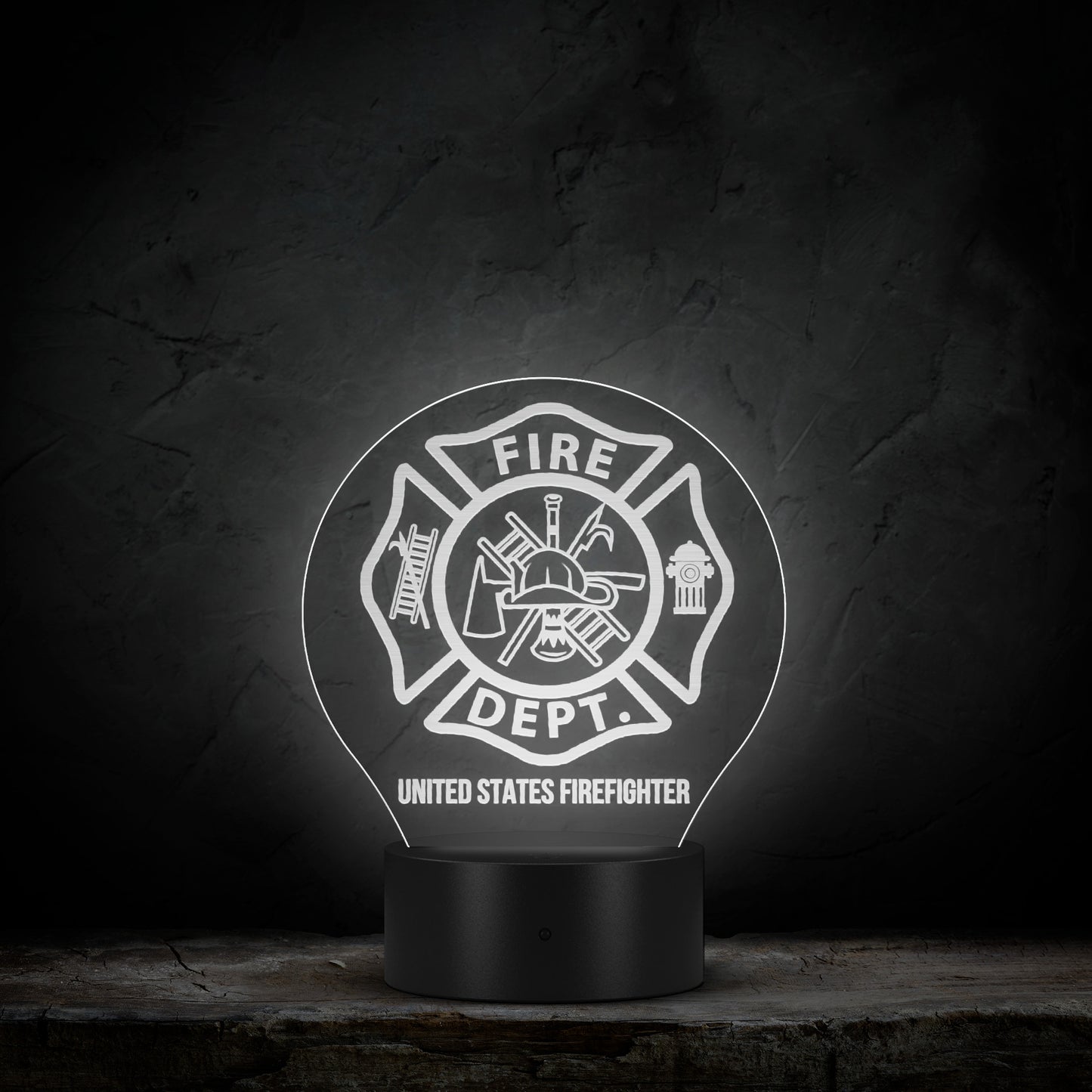 Support The Firefighters LED Lamp