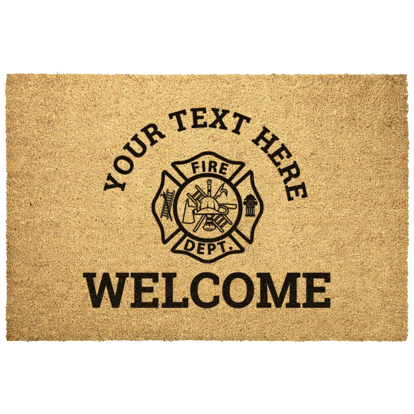 The Firehouse Personalized Welcome Mat