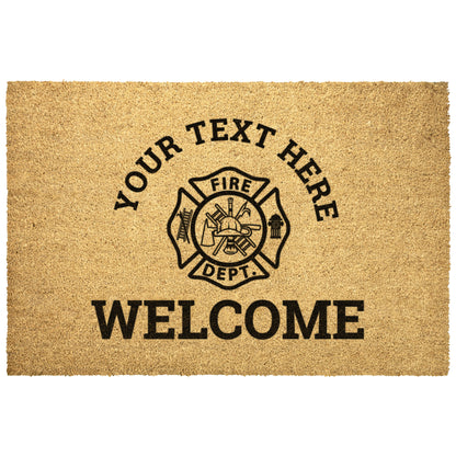 The Firehouse Personalized Welcome Mat