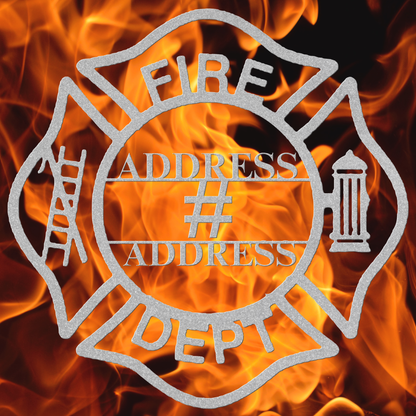Custom Firefighter Metal Sign