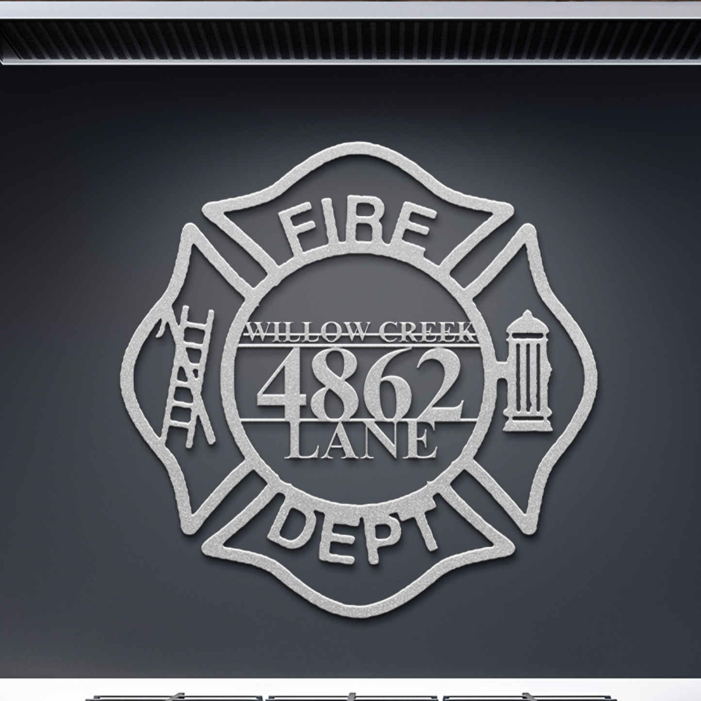 Custom Firefighter Metal Sign