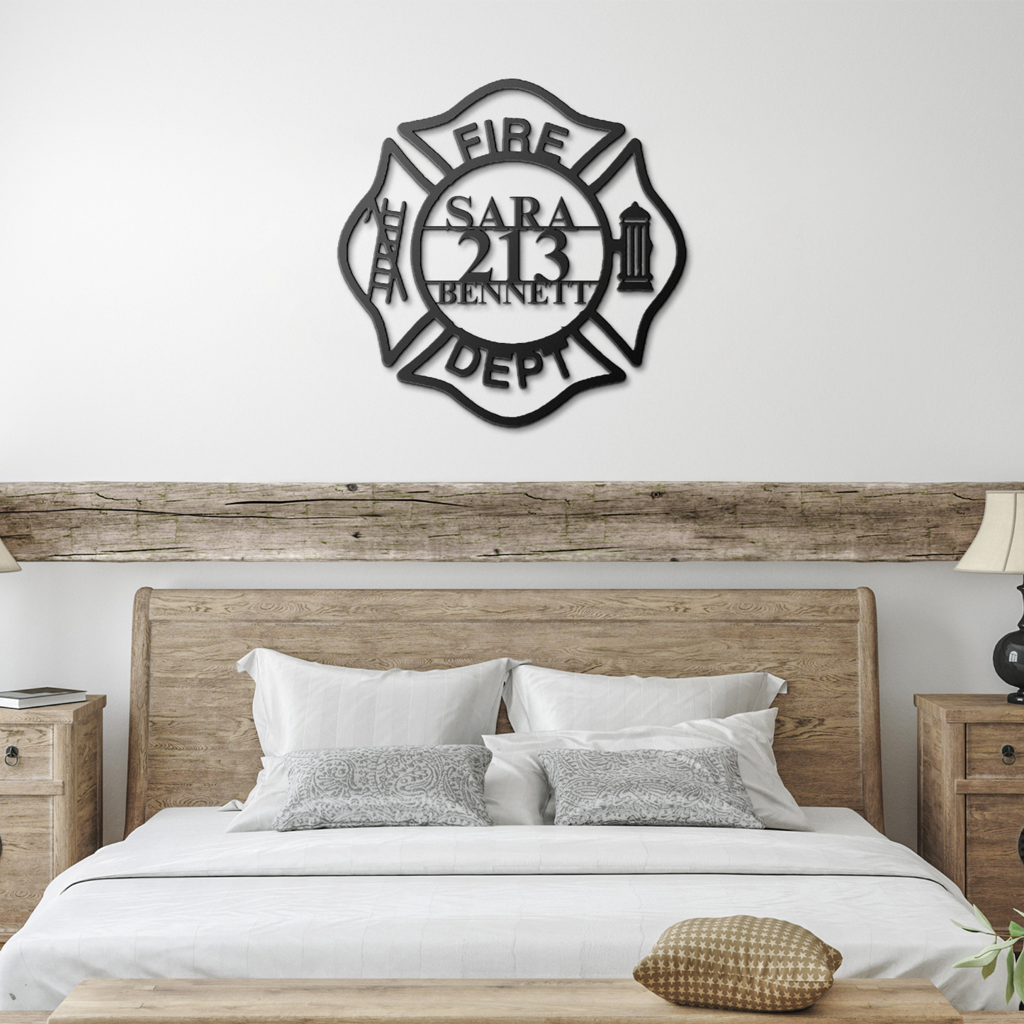 Custom Firefighter Metal Sign