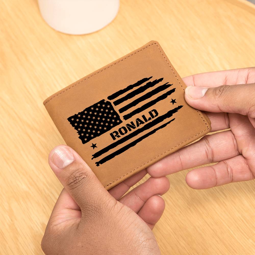 Custom American Flag Wallet