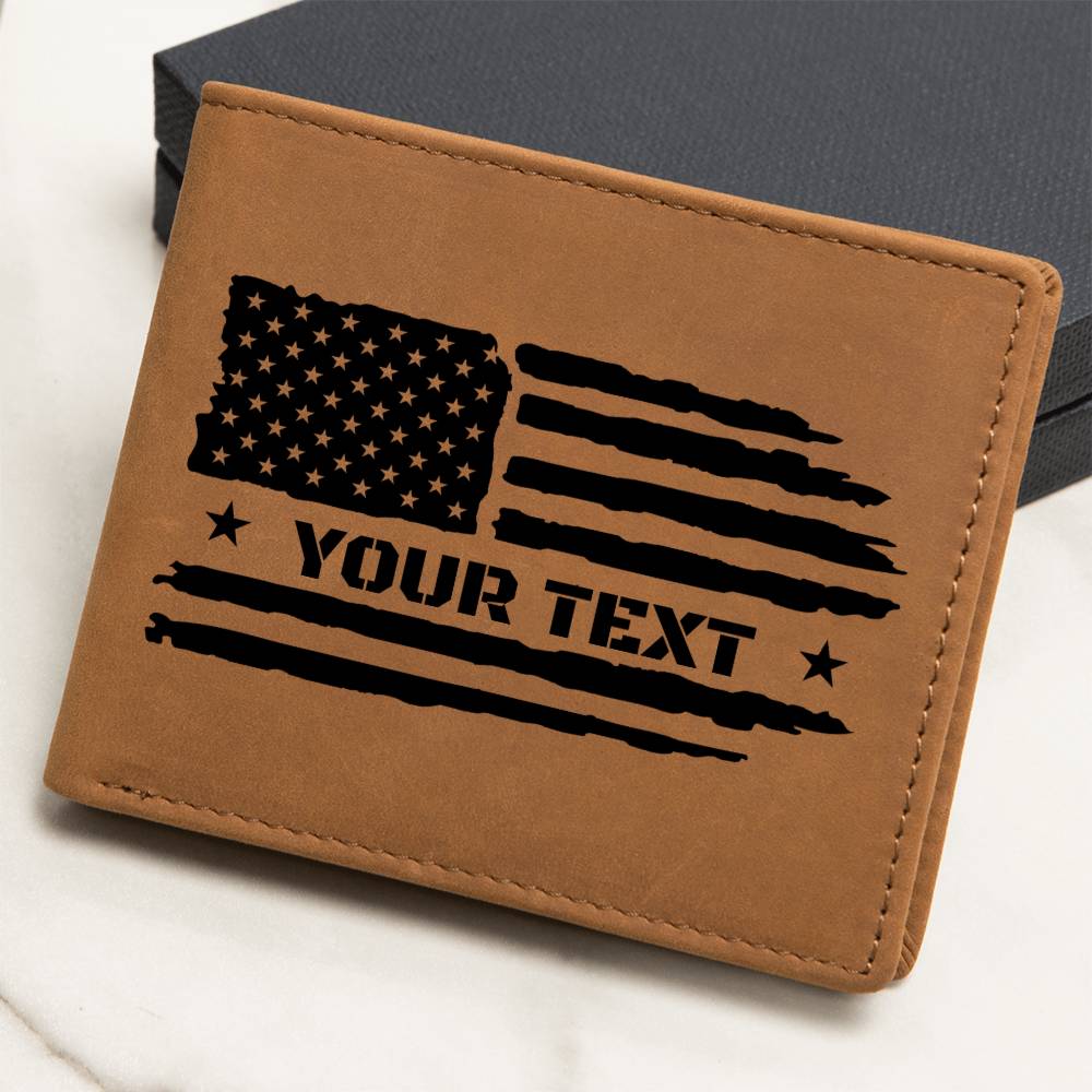Custom American Flag Wallet