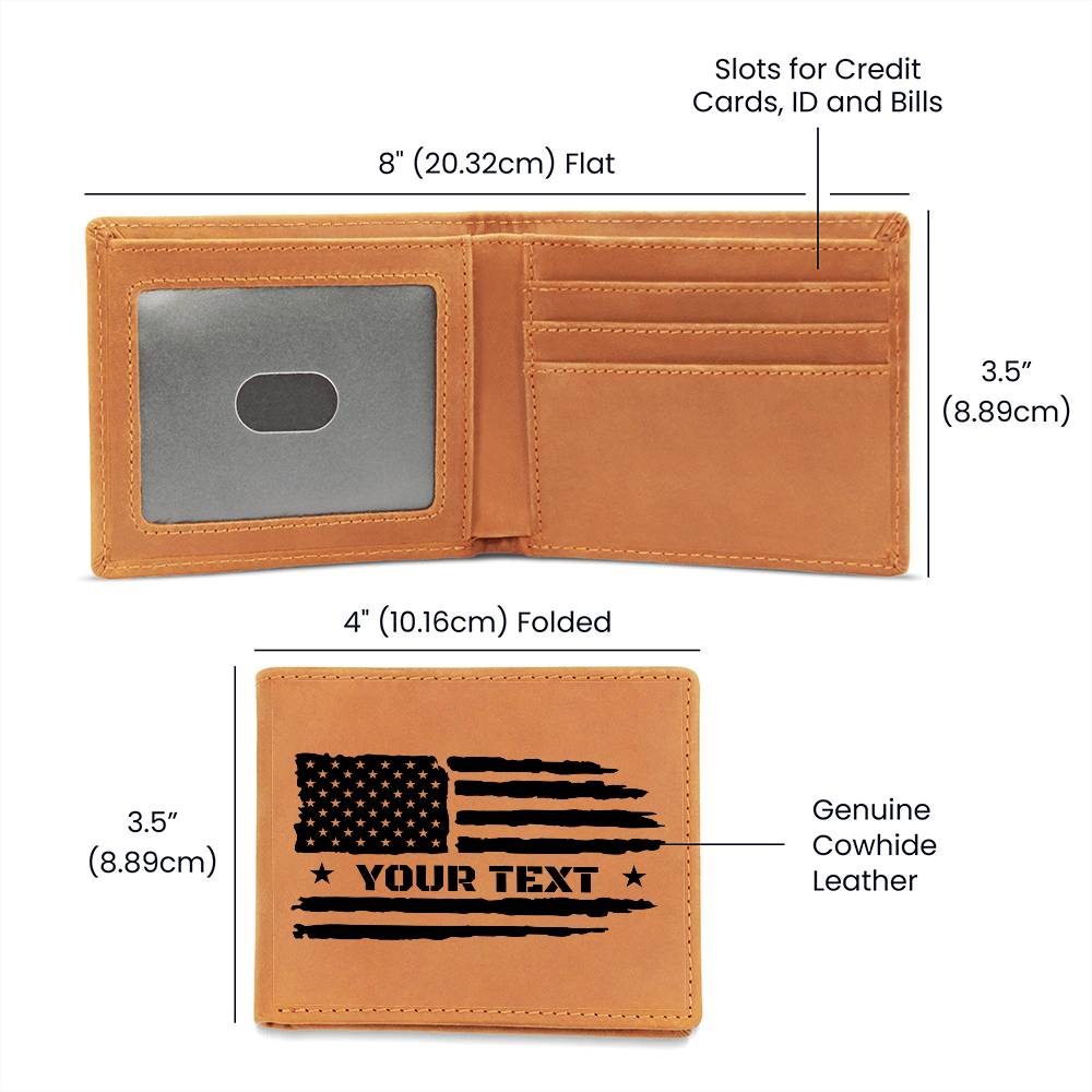 Custom American Flag Wallet