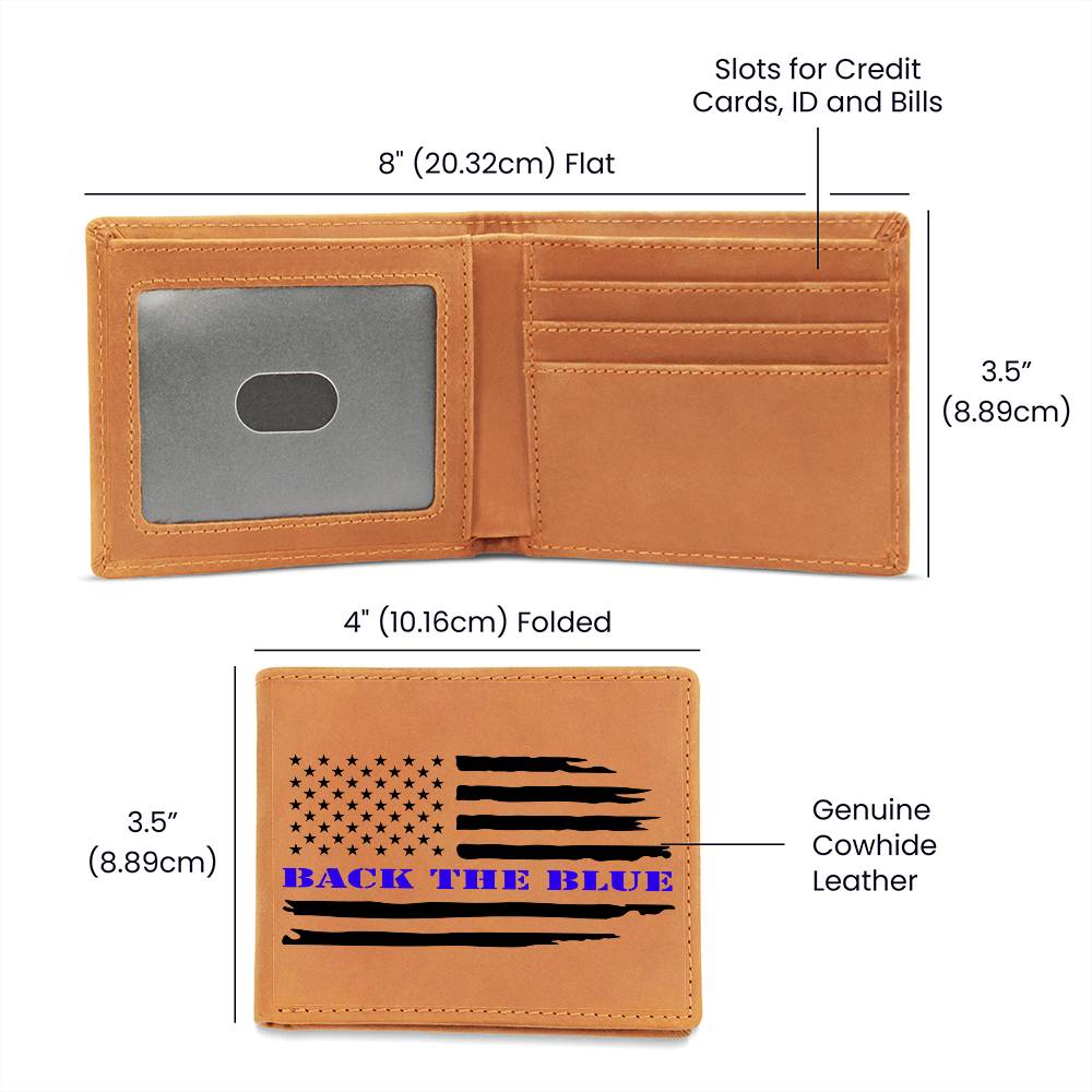 Police Supporter Leather Wallet