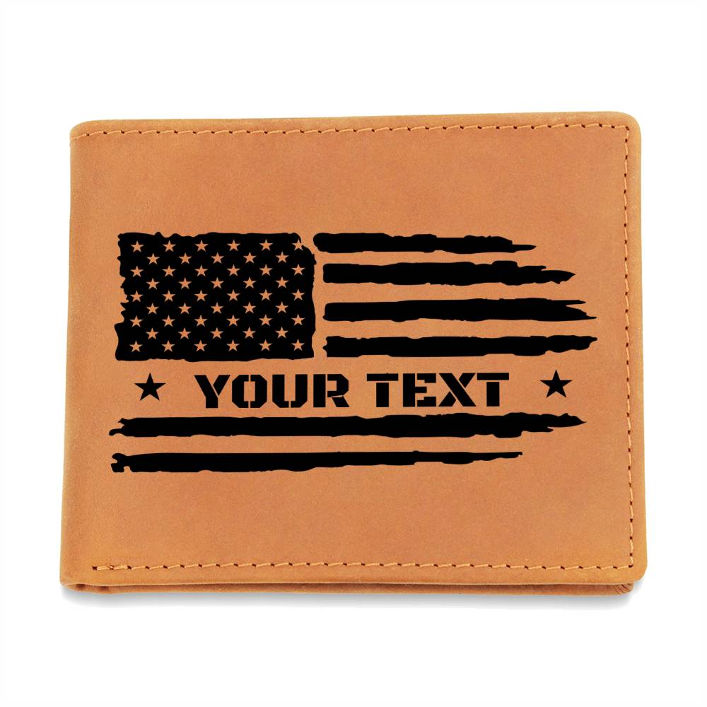 Custom American Flag Wallet