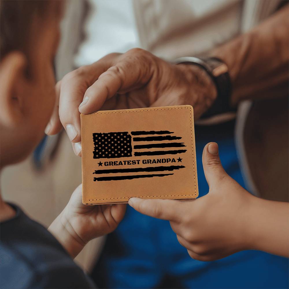 Custom American Flag Wallet