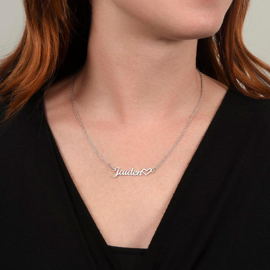 Personalized Heart Necklace: For Her