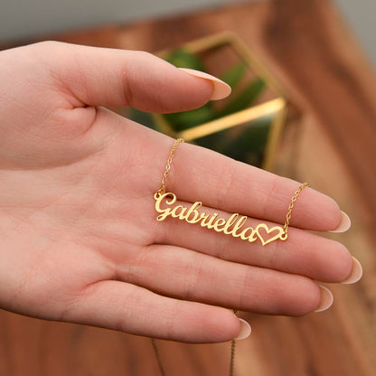 Personalized Heart Necklace: For Her