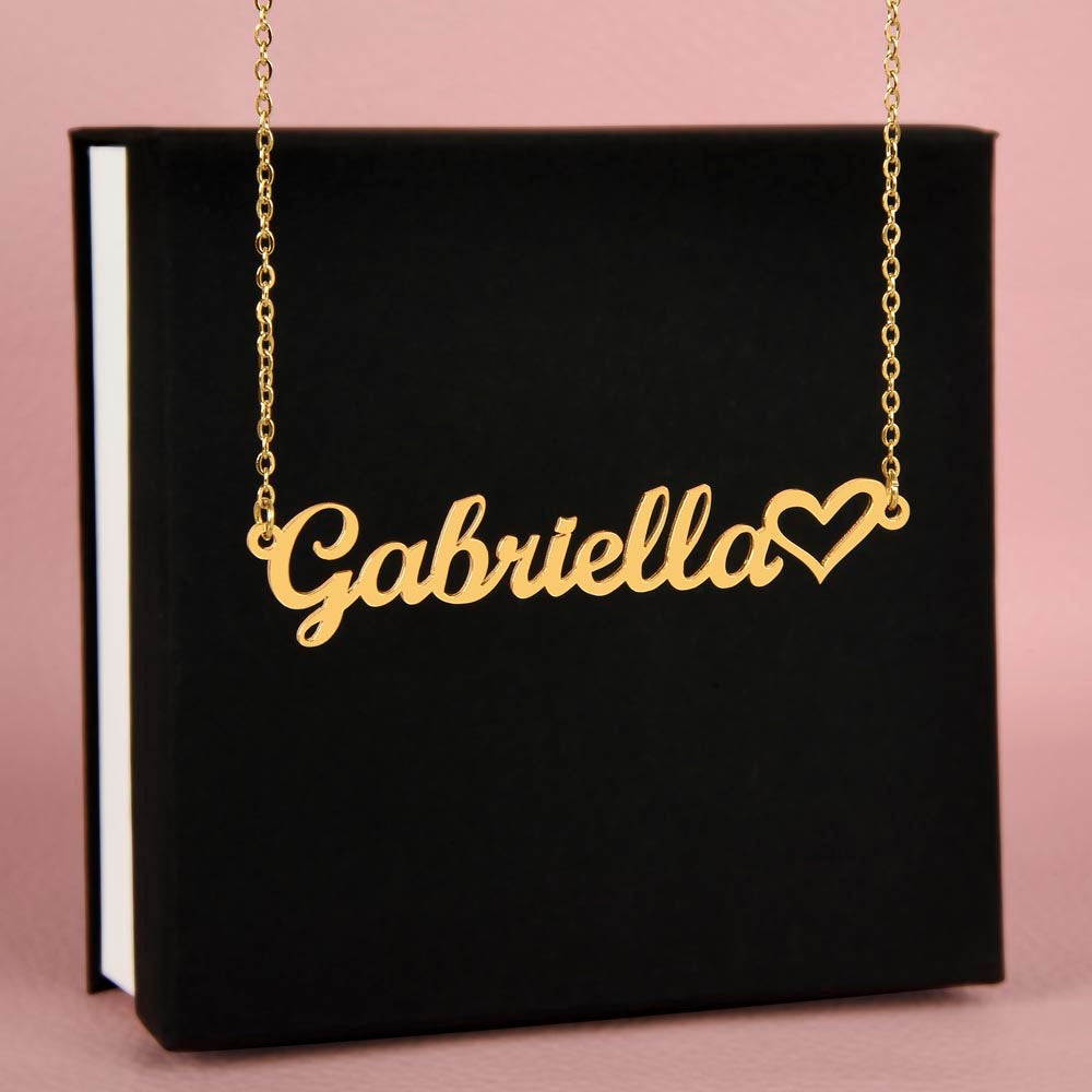Personalized Heart Necklace: For Her