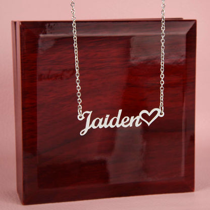 Personalized Heart Necklace: For Her