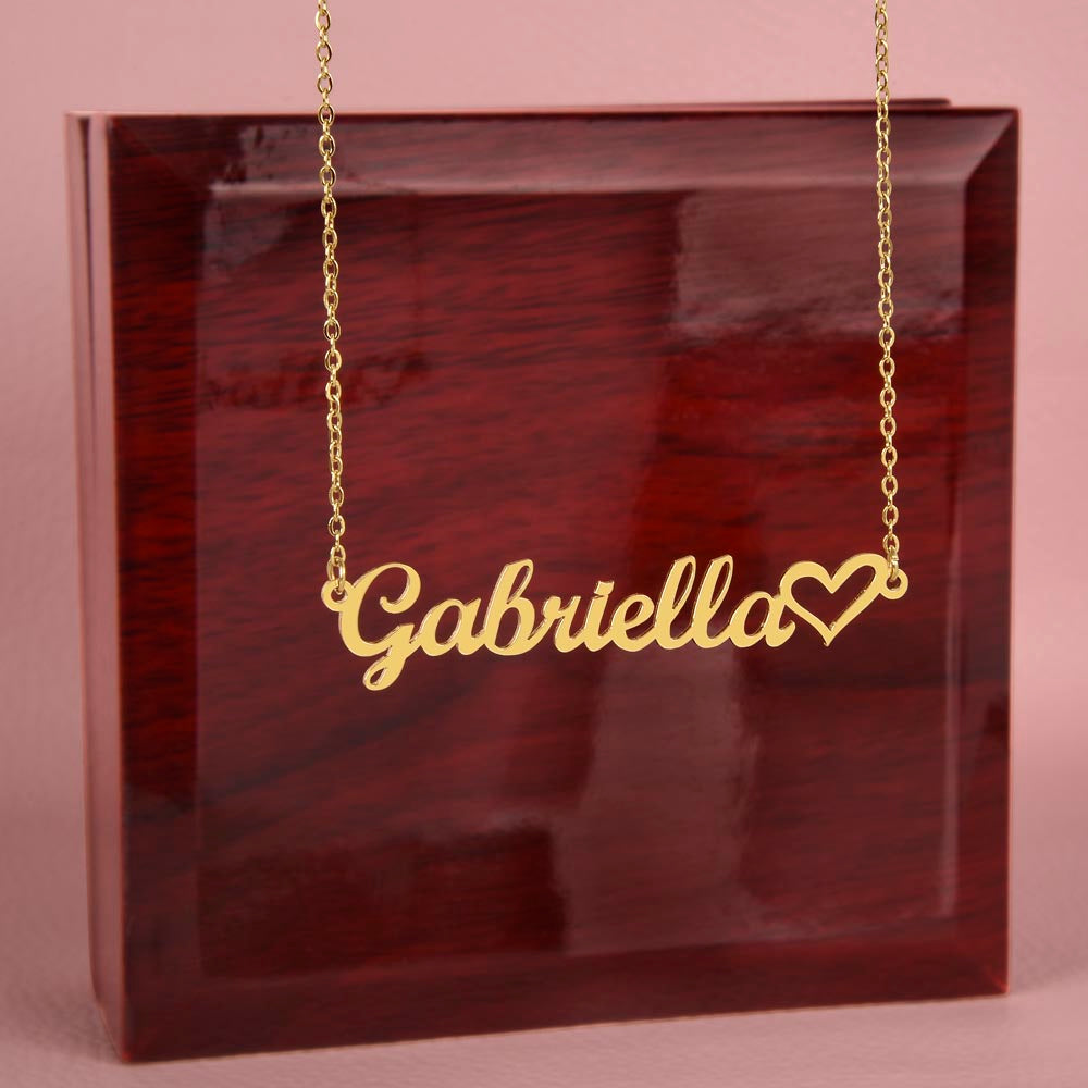 Personalized Heart Necklace: For Her