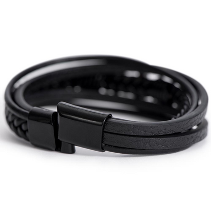 Police Officer's Prayer Cross Bracelet